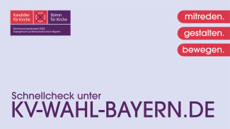 Kampagnenmotiv zur KV Wahl Bayern 2024